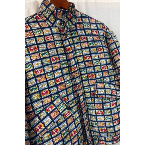 Vintage Nautical Maritime Boating Sailing Puffer Jacket L/XL - Picture 2 of 7